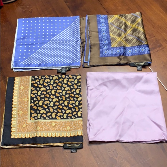 Dion Other - Lot of Dion 100% silk pocket squares handkerchiefs
